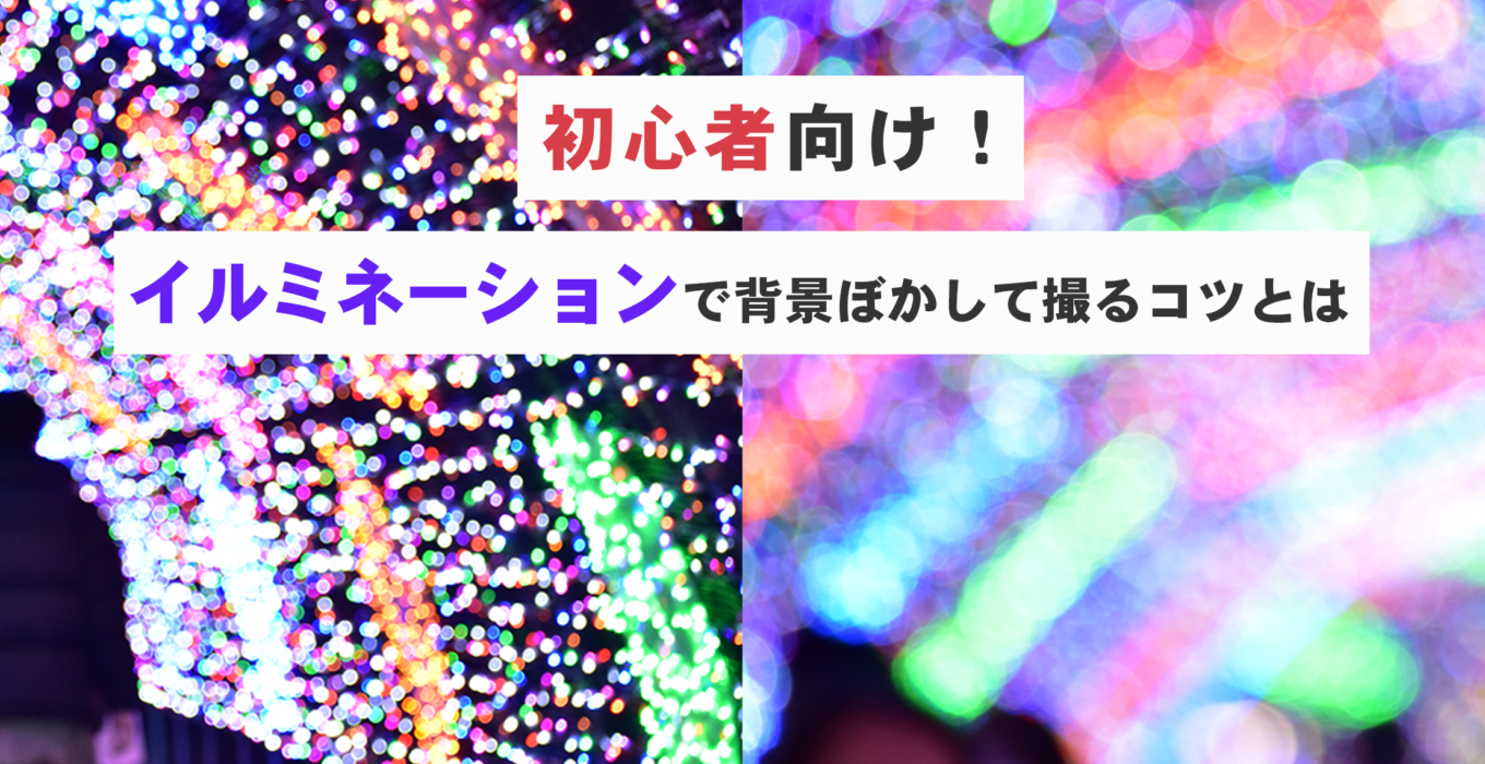 初心者向け】イルミネーションで背景ぼかして撮るコツとは  キリトリ 